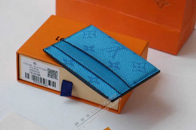 lv卡包 M62170新料藍花 lv小卡夾 lv男士卡包  lvqb1538